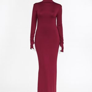 Maxi-Dress-OutBack-Bordeaux-FrontView