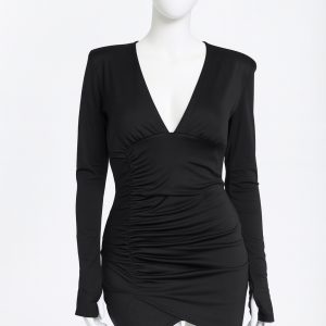 Mini-Dress-SouraVates-Black-FrontView