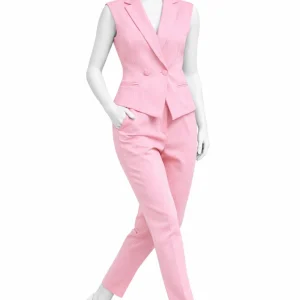 Set-Pink-Sleevless-Vest-Crossbutton-Office-Pants-Doll